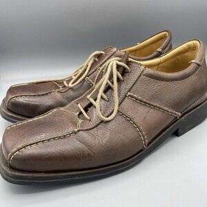Sandro Comfort Shoes Mens 11 D Gel Lace Up Brown Leather‎ Oxford  Casual Shoes